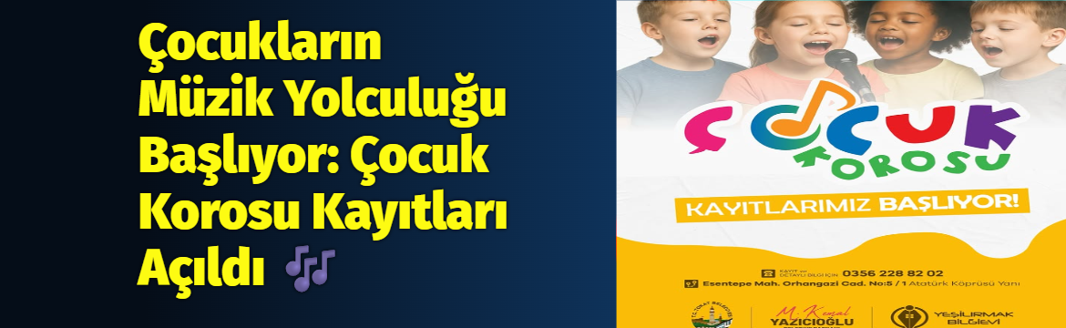 Müziğin birleştirici ve geliştirici gücü, bu kez çocuklar için yepyeni