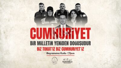 Tokat Belediye Başkanı Mehmet Kemal Yazıcıoğlu, Cumhuriyet’in ilanının 102. yıl