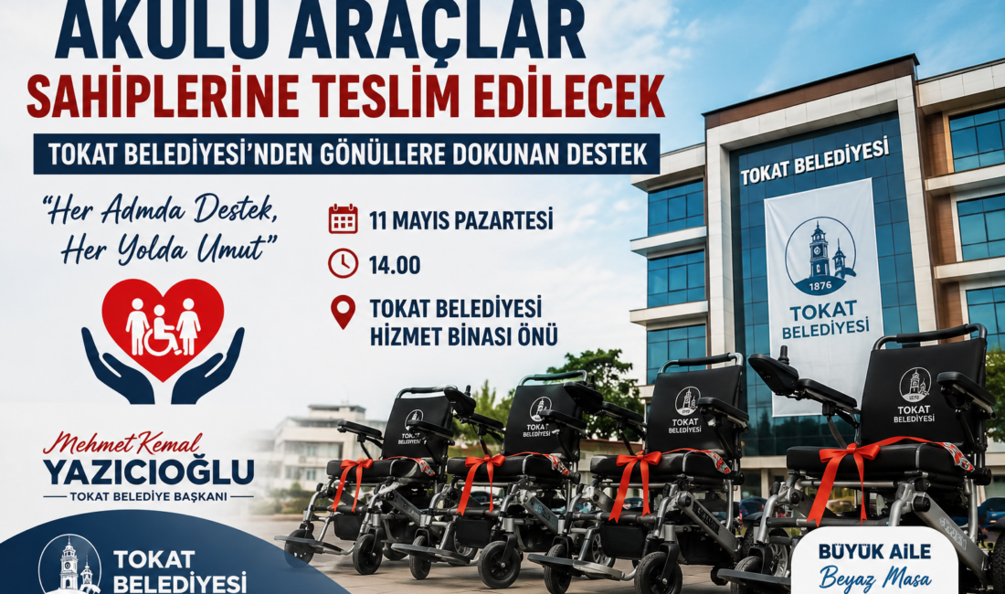 Tokat Belediyesi, sosyal belediyecilik çalışmaları kapsamında özel gereksinimli vatandaşların hayatını